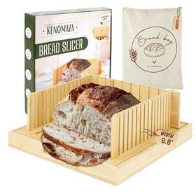 Kenomaza 198715753349 Bread Slicer For Homemade Adjustable Cutter With Crumb Tray Sou