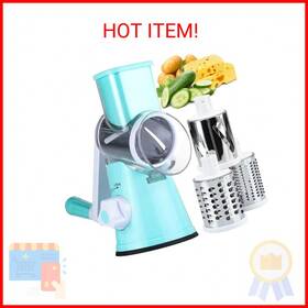 8541960925 Keouke Rotary Cheese Grater With Handle Vegetable Shredder Slicer