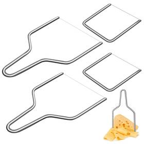 Kibbeh 716035869955 4 Pcs Stainless Steel Cheese Slicer With Wire Cutter For Kitchen Block Ch
