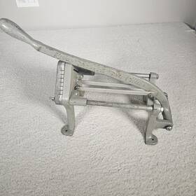 000009 King French Fry Cutter Commercial Manual 3/8 Inch Cut Works Great See Photos