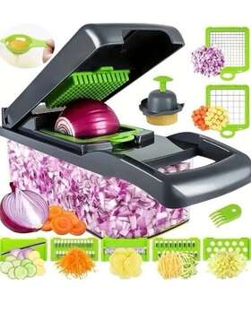 Kitchen 16-in-1 Vegetable Fruit Chopper Cutter Food Onion Veggie Dicer Slicer Us