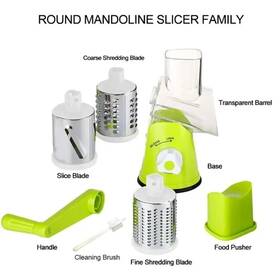 Kitchen 614001615257 Manual Rotary Vegetable Slicer Cutter Cheese Grater Chopper