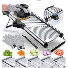 Kitchen 744110242669 Adjustable Mandoline Food Slicer For Mandolin Potato