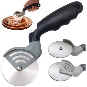 Kitchen Discovery 667199248790 Stainless Steel Pizza Cutter Wheel Slices