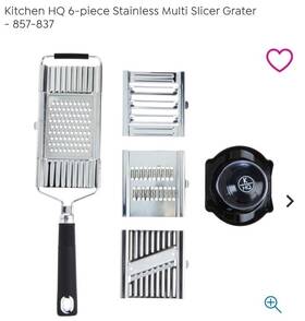 857-837 Kitchen Hq Speed Peeler Set 6pc Stainless Steel New Open Box 22.95 Retail
