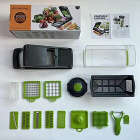 16en1 Kitchen Ideas 042796802017 Acero Inoxidable Picador Y Ralladora De Verduras Cebolla Vegetals Picaloca
