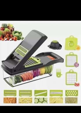 In095 Kitchen Vegetable Slicer Mandoline Veggie Chopper Food Storage Container Tool