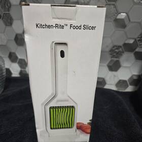 0xk6 Kitchen-rite Food Slicer. In Box. Cuts Fruits Cheese Eggs Etc. Stainless Blades