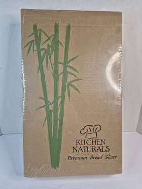 X001xwf5gj Kitchen Sealed Nib Naturals Premium Bamboo Bread Slicer And Guide Book