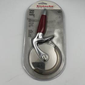Kitchenaid 024131072781 New Professional Empire Red Pizza Cutter 18/8 Wheel/finger Guard