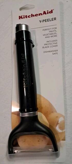 Kitchenaid 024131404964 Black Y-peeler With Protective Blade Cover-dishwasher Safe-new
