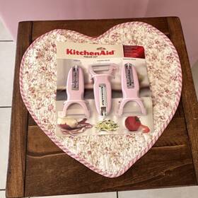 Kc479oha5a Kitchenaid Pink Peeler Set Y-peeler Julienne Serrated Stainless Steel