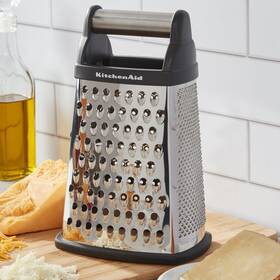 Kes292osobw Kitchenaid Stainless Steel Box Grater In Black Handle Dishwasher Safe