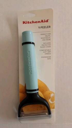 Ket145ohmia Kitchenaid Soft Grip Y-peeler Mineral Water Blue New