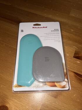 Ko068oha7a Kitchenaid Silicone And Nylon Pot Batter Bowl Scraper Aqua Sky Nwt Free Shipping