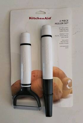 Kq355ohwha Kitchenaid 2 Piece Peeler Set Y And Euro White New
