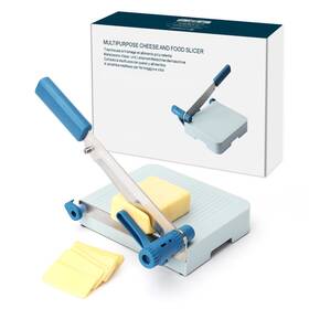 20047 Kitchendao Multipurpose Cheese Slicer Cutter With Board For Arthritic Blue