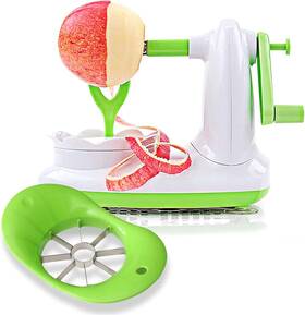 Kitchenware 744759833471 Apple Peeler 8 Wedges Slicer Corer Stainless Steel Blades