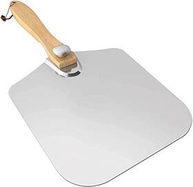 Kitchenware Hero 703674815597 Pizza Peel Aluminum Metal Paddle With Long Wood Handle Easy Storage Piz