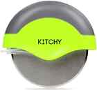 Kitchy Pizza Cutter Wheel Stainless Steel Free 2 Day Shipping 796890460160