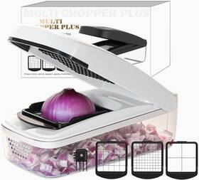 Tx-us-k10 Kitidea Vegetable Chopper Dicer With Container Onion And Potato Cutter White