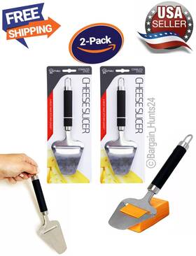 564154 Knife Stainless Steel Plane Cheese Cutter Kitchen Cooking Tool Pk Of 2
