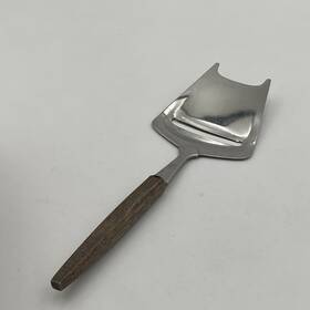 Nprbs3a Knife Vtg Stainless Steel Cheese Plane Slicer With Wooden Handle Silver