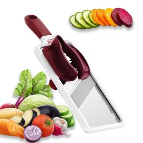 Kns Essentials 199874301099 Mandoline Slicer For Kitchen Adjustable Stainless Steel Blades With Comfor