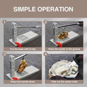 Koconic 750219235259 Stainless Steel Oytser Shucker Toolportable Oyster Shucking Knifeeasy To Use Oys