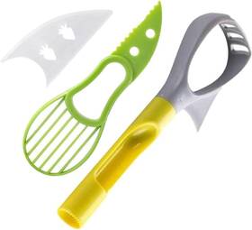 Kopida 608906405464 3-in-1 Avocado Slicer Peeler Tool Multi Function - Green Cutter And Scooper For