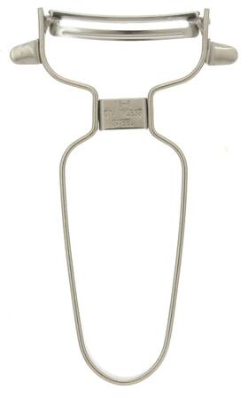 Kotobuki 846682034922 Japanese Stainless Steel Peeler With Curved Blade Silver