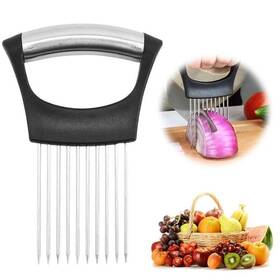 Kruggo 884613383176 2024 Upgraded Onion Holder For Slicing New Stainless Steel Slice L