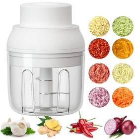 Chopper250ml Kt-gary 738632470877 Electric Mini Food Portable Garlic Chopper With Usb Charging Fun