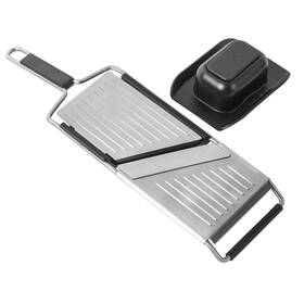 24356 Kuhn Rikon Essential Mandoline Slicer With Adjustable Stainless Steel Blade For