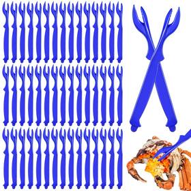 60crab Lainballow Crab Legs Crackers Set 60 Pcs Seafood Shellfish Lobster Shrimp Picks Tools