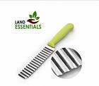 Land Essentials Green 9 In Crinkle Cutter Fruit Vegetable Slicer Free Ship 647356774140