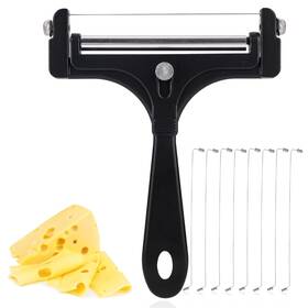 1086290 Lasuroa Cheese Cutter Stainless Steel Slicer With 8pcs Extra M Black