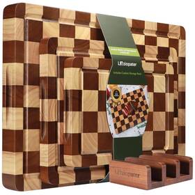 Ct222 Laziopater Checkerboard Cutting Board Acacia Wood Solid Wooden Chopping