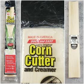 Lee S 684709101000 Original Lees Corn Cutter Creamer Stainless Steel Blade No Mess Nip Pkg Open