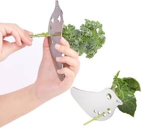 Lefipet 688287450871 Herb Stripper Stainless Steel Kitchen Leaf Stripping Tool With Holes Metal For