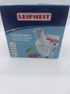 Leifheit 047738372115 Cherry Stoner With Pit Catcher Container Ergonomic Handle New