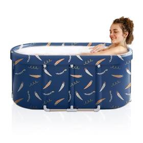 Lergna 721927860989 Portable Bathtub Foldable Freestanding Japanese Soaking Tub Shower St