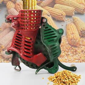Lesolar 974351446050 Corn Sheller Hand Crank - Cast Iron Thresher Manual Peeler T