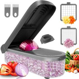 Lhs 313055514546 Multifunctional Food Chopper - Onion Vegetable Slicer Dicer Cutter Potato
