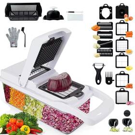 Lifeeverkeep 788567703953 Vegetable Chopper - Cheese Grater 26-in-1 Mandoline Slicer