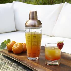 H4-013604t Lifetime Brands Corporation Houdini 24 Oz Clear Glass Cocktail Shaker A1
