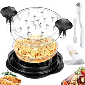 Litalar 786411204816 Chicken Shredder Large Meat Tool Twist With Built-in Divider Kitchen