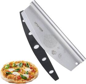 Cook-12 Little Cook Since 1995 14 Pizza Cutter Ultra Sharp Stainless Steel Rocker With Cover For
