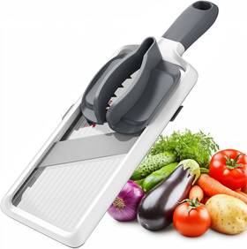 A20241009 Livsgnista Multi Vegetable Slicer-safe Mandoline Slicer For Kitchen Adjustable White