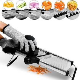 Jt213 Lmetjma Adjustable Mandoline Slicer Stainless Steel Vegetable Chopper Cut